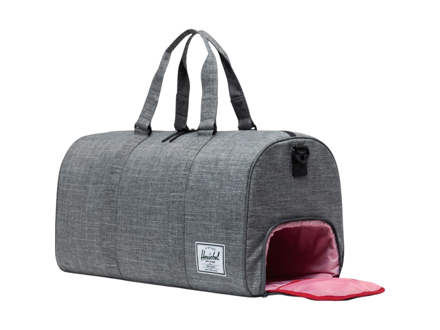 Herschel Novel 20’’ Duffle with Shoe Compartment - Raven Crosshatch - Duffel Bags