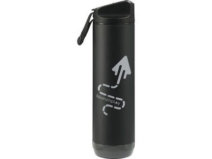 HidrateSpark Steel 21oz Straw Lid - Black / 21oz - Water Bottles w/Straw