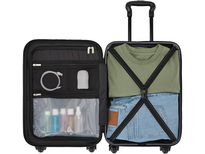 High Sierra Terra Trek Carry-On Luggage - Black - Luggage