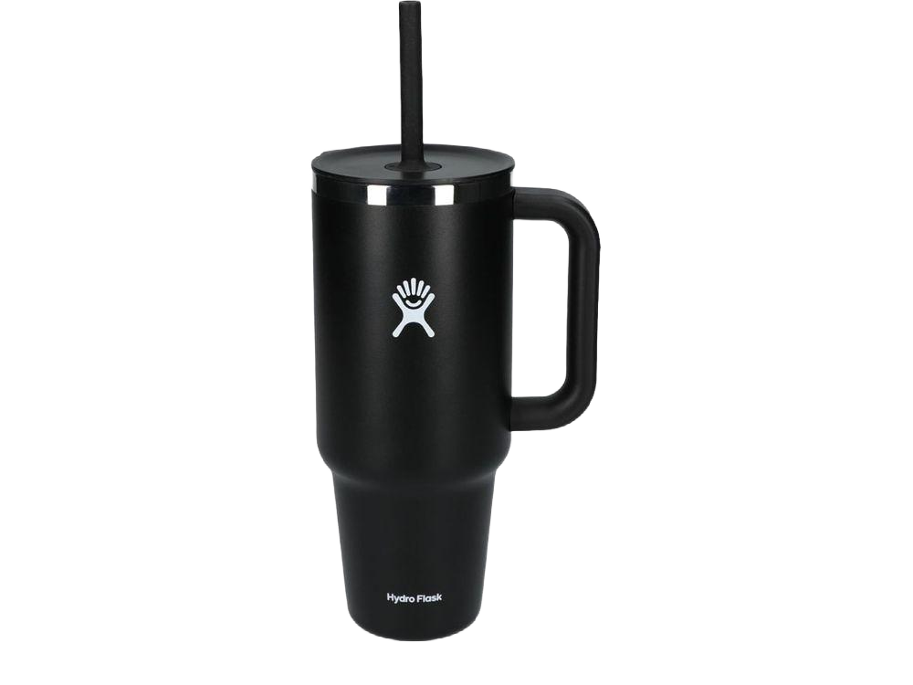 Hydro Flask® All Around™ Travel Tumbler 40oz with Straw - Black / 40oz - Tumblers w/Straws