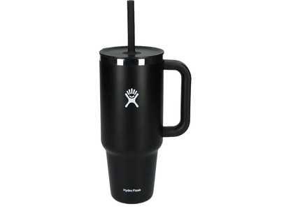 Hydro Flask® All Around™ Travel Tumbler 40oz with Straw - Black / 40oz - Tumblers w/Straws