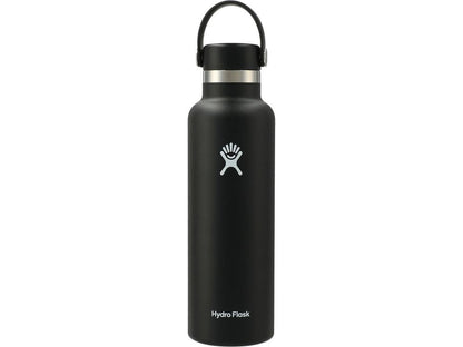 Hydro Flask® Standard Mouth 21 oz Bottle with Flex Cap - Black / 21oz - Water Bottles