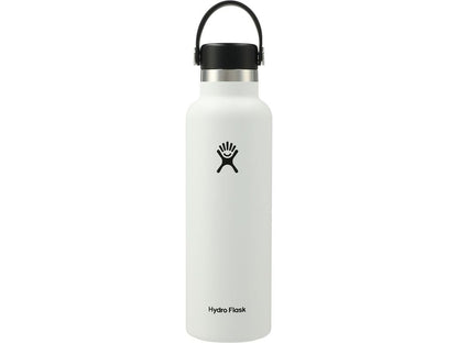 Hydro Flask® Standard Mouth 21 oz Bottle with Flex Cap - White / 21oz - Water Bottles