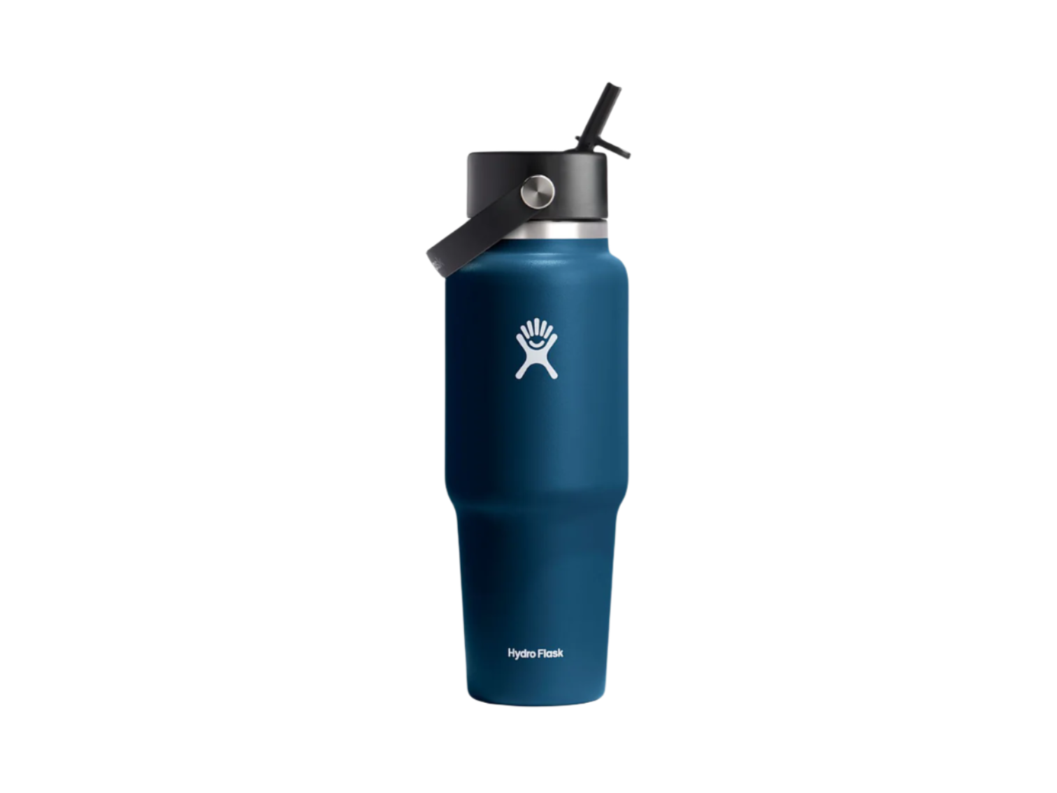 Hydro Flask® Travel Bottle With Flex Straw Cap 32oz - Indigo / 32oz - Water Bottles w/Straw
