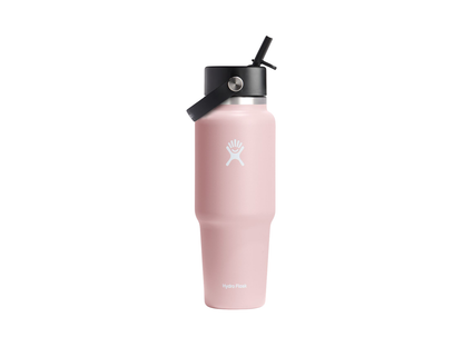 Hydro Flask® Travel Bottle With Flex Straw Cap 32oz - Trillium / 32oz - Water Bottles w/Straw