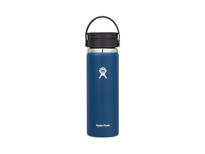 Hydro Flask® Wide Mouth 20 oz Bottle with Flex Sip Lid™ - Indigo / 20oz - Water Bottles w/Straw