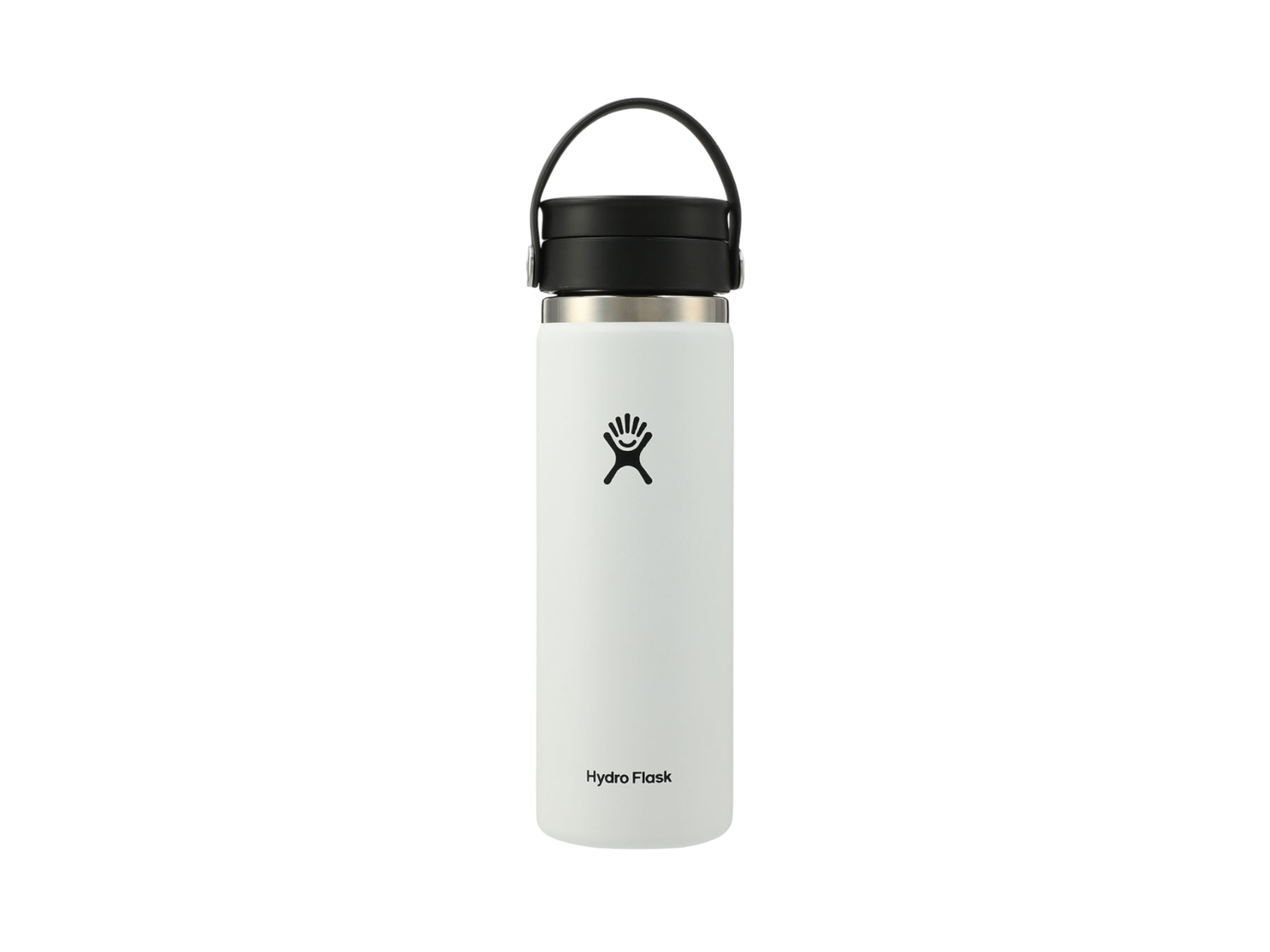Hydro Flask® Wide Mouth 20 oz Bottle with Flex Sip Lid™ - White / 20oz - Water Bottles w/Straw