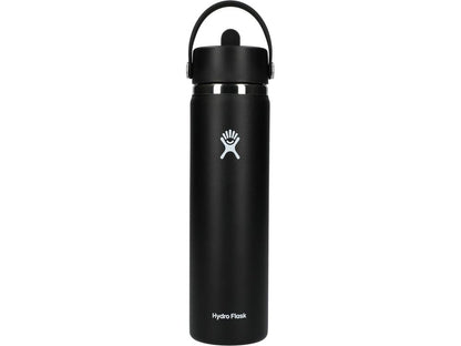 Hydro Flask® Wide Mouth 24oz Bottle with Flex Straw Cap - Water Bottles w/Straw