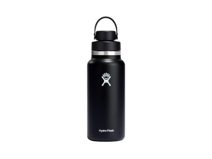 Hydro Flask® Wide Mouth 32oz Bottle with Flex Chug Cap - Black - Water Bottles w/Straw