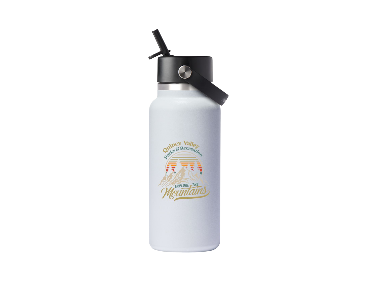 Hydro Flask® Wide Mouth With Flex Straw Cap 32oz - Water Bottles w/Straw