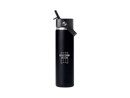 Hydro Flask® Wide Mouth 24oz Bottle with Flex Straw Cap - Water Bottles w/Straw - SwagWear