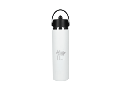 Hydro Flask® Wide Mouth 24oz Bottle with Flex Straw Cap - Water Bottles w/Straw - SwagWear