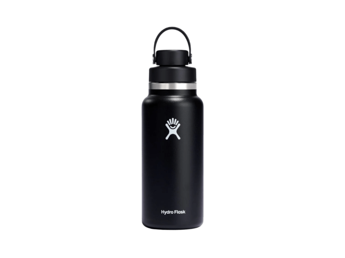 Hydro Flask® Wide Mouth 32oz Bottle with Flex Chug Cap - Water Bottles w/Straw - SwagWear
