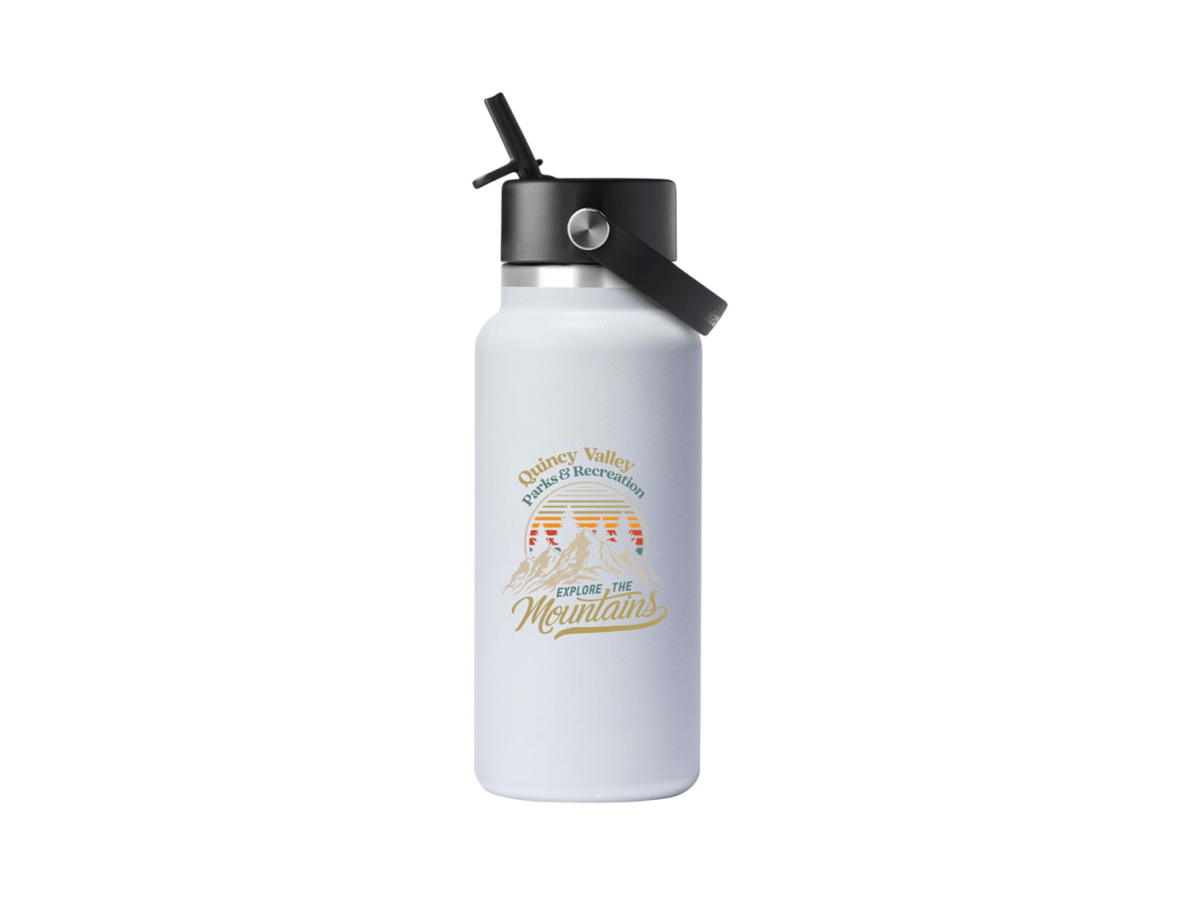 Hydro Flask® Wide Mouth With Flex Straw Cap 32oz - Water Bottles w/Straw - SwagWear