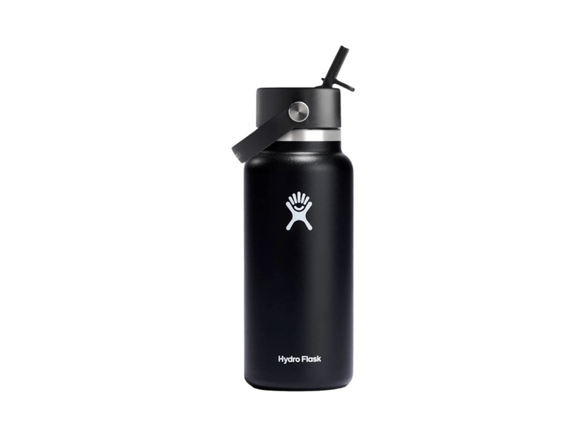Hydro Flask® Wide Mouth With Flex Straw Cap 32oz - Water Bottles w/Straw - SwagWear