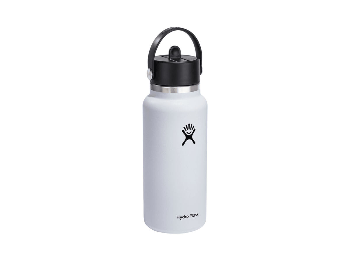 Hydro Flask® Wide Mouth With Flex Straw Cap 32oz - Water Bottles w/Straw - SwagWear