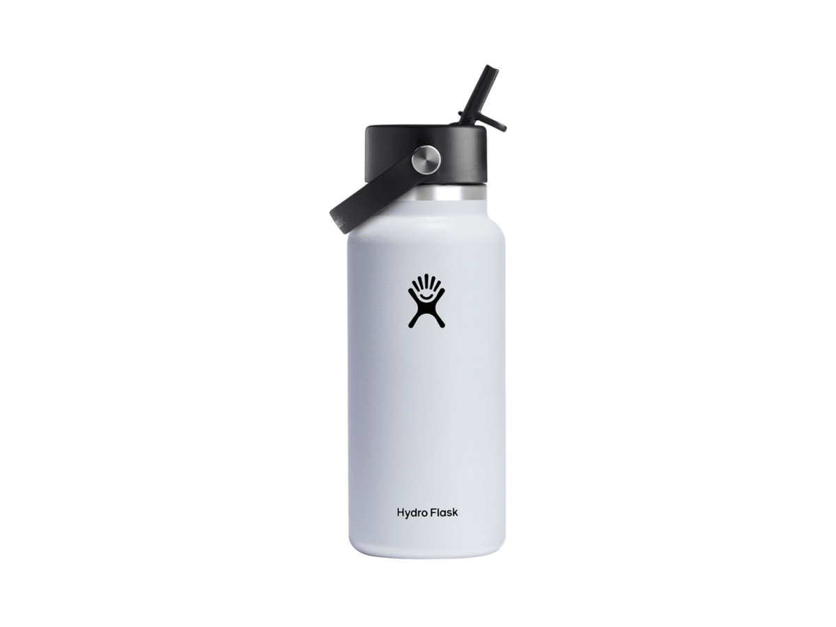 Hydro Flask® Wide Mouth With Flex Straw Cap 32oz - Water Bottles w/Straw - SwagWear