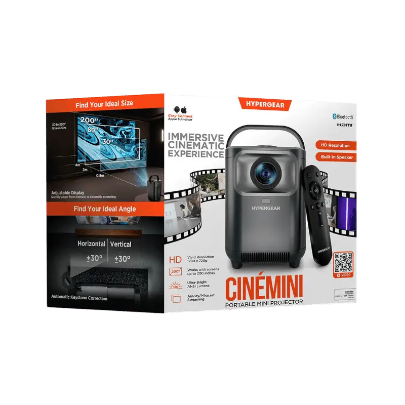HyperGear CineMini Portable Mini Projector - Projectors - SwagWear
