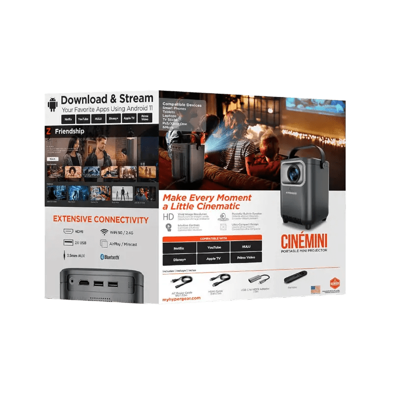 HyperGear CineMini Portable Mini Projector - Projectors - SwagWear