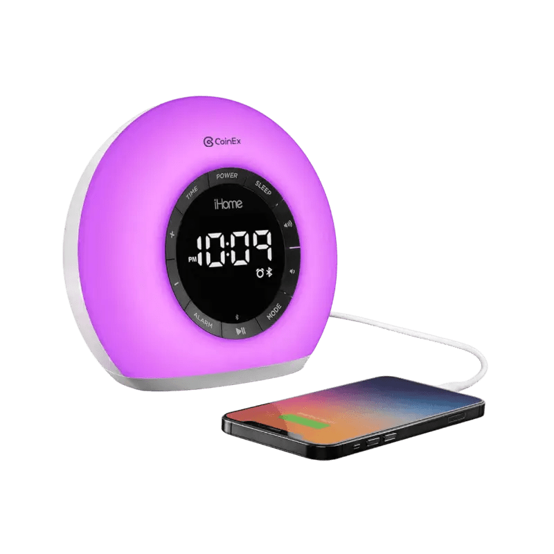 IHome Sunrise Alarm Clock Radio with Bluetooth Speaker and Color Changing Lamp - Speakers - SwagWear
