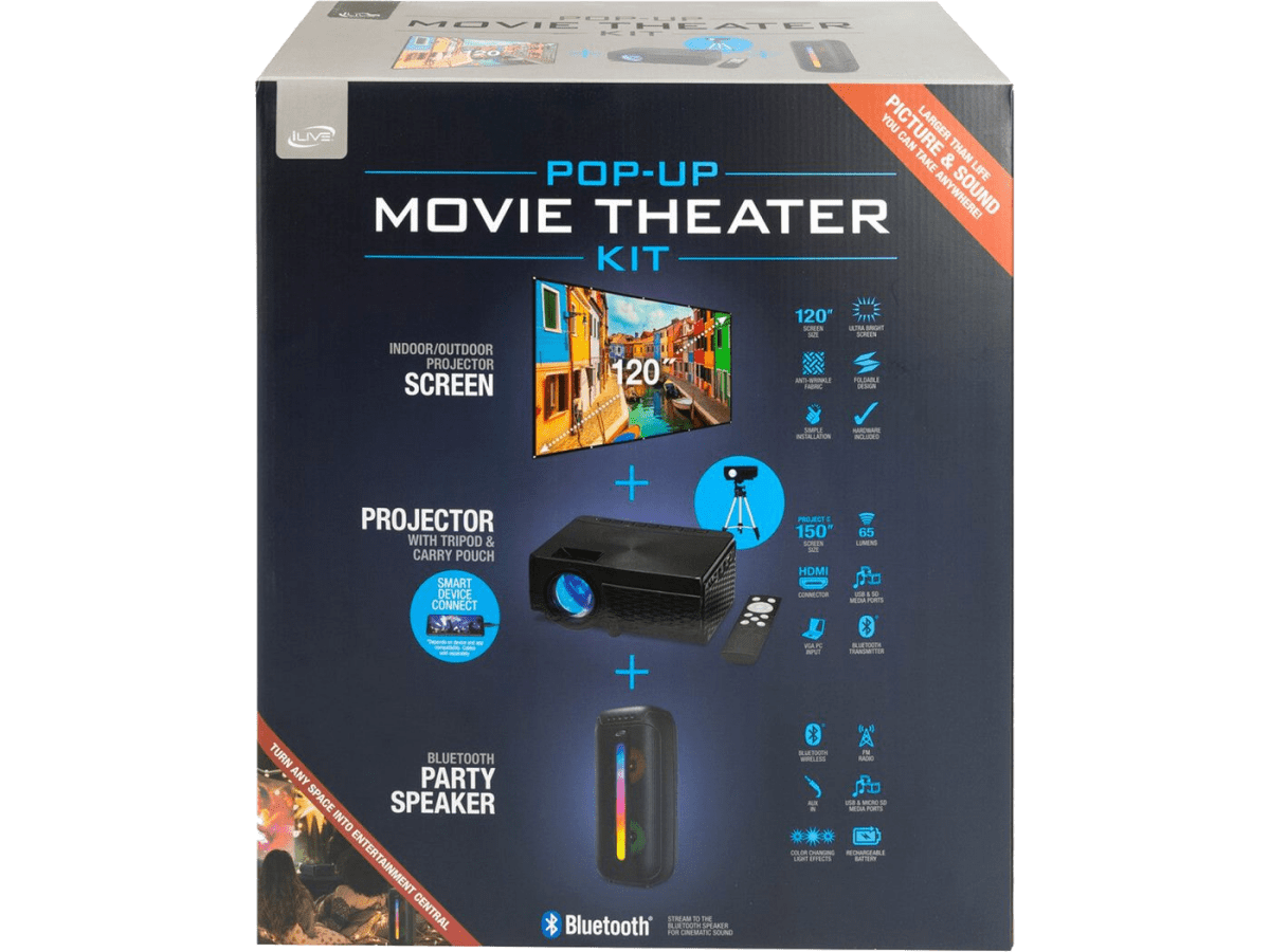 iLive™ Cinema Home Theater Kit - Outdoor Theater Kits - SwagWear