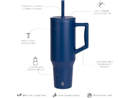 Commuter 40oz Tumbler - Navy Blue