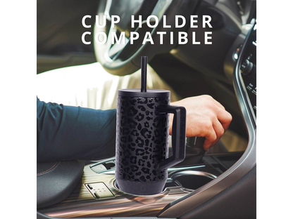 Elemental Commuter 40oz Tumbler - Black Leopard