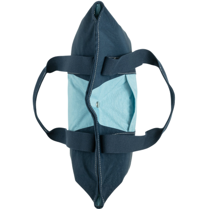 Johnnie-O Color Block Wine Tote - Navy/Light Blue - Wine Totes