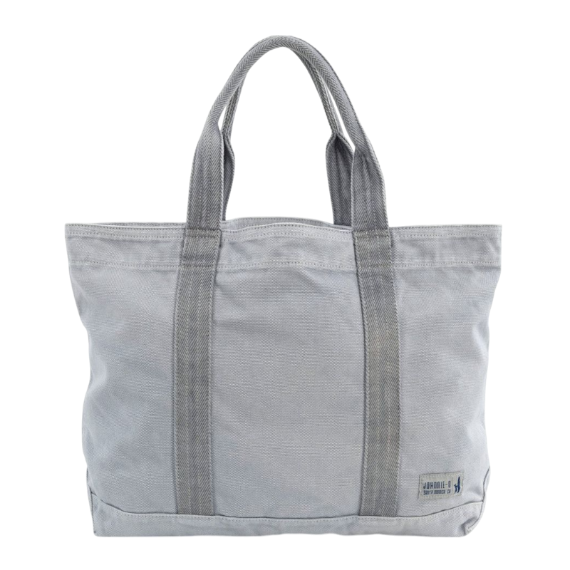 Johnnie-O Dyed Canvas Tote Bag - Gray - Tote Bags
