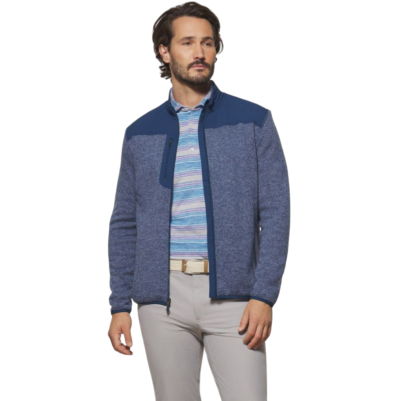 Johnnie-O Men's Arlo Full-Zip Fleece Jacket