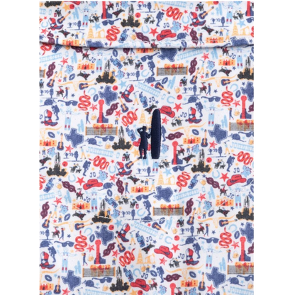 Johnnie-O Men's Don't Mess with Texas Printed Polo