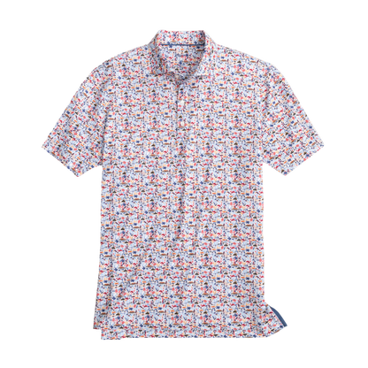 Johnnie-O Men's Don't Mess with Texas Printed Polo