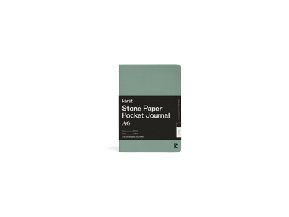Karst Stone Paper Pocket Journal - Eucalypt / Blank - Stone Notebooks