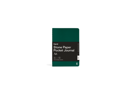 Karst Stone Paper Pocket Journal - Forest / Blank - Stone Notebooks