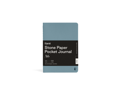 Karst Stone Paper Pocket Journal - Glacier / Blank - Stone Notebooks
