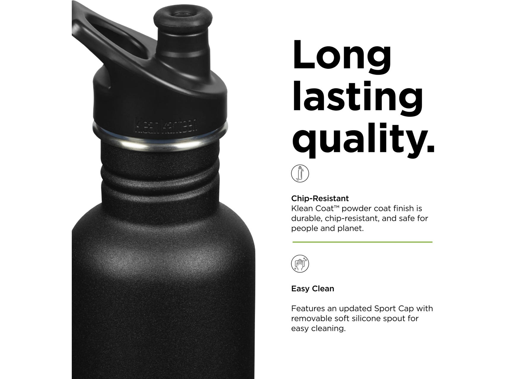 Klean Kanteen Eco Classic 27oz- Sport Cap - Water Bottles