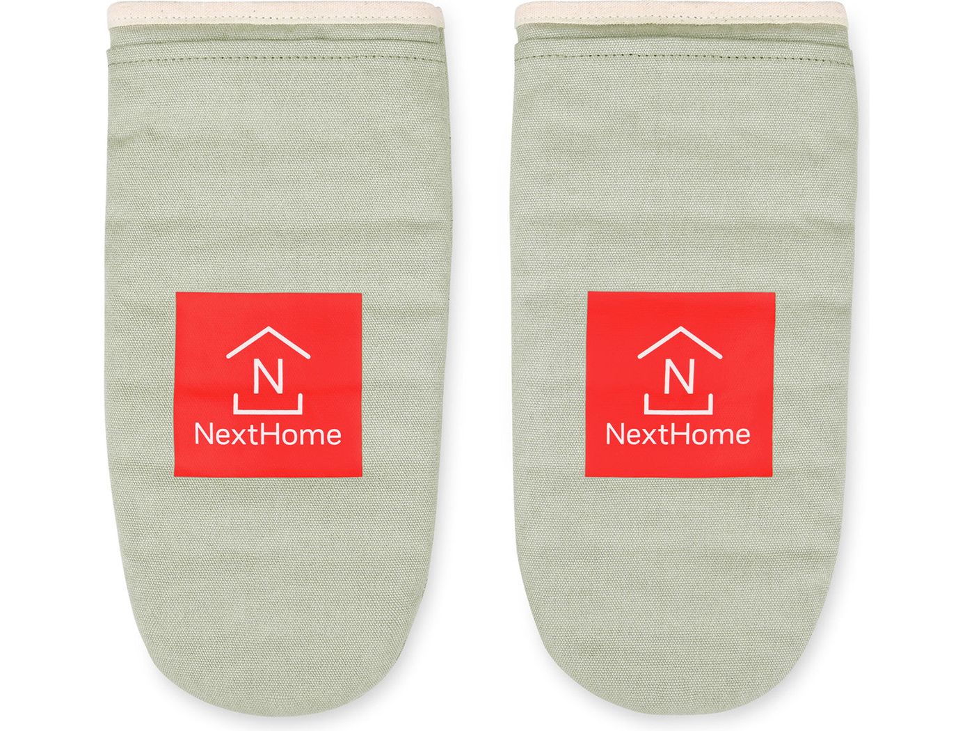 La Cuisine Oven Mitt Set of Two - Light Grey - Homewares