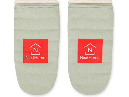 La Cuisine Oven Mitt Set of Two - Light Grey - Homewares