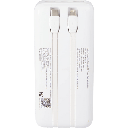 Laptop Power 20,000 mAh PD Power Bank with Integrated Cables - Wireless Power Banks - SwagWear