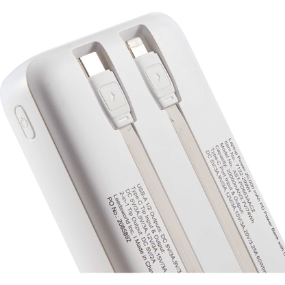 Laptop Power 20,000 mAh PD Power Bank with Integrated Cables - Wireless Power Banks - SwagWear