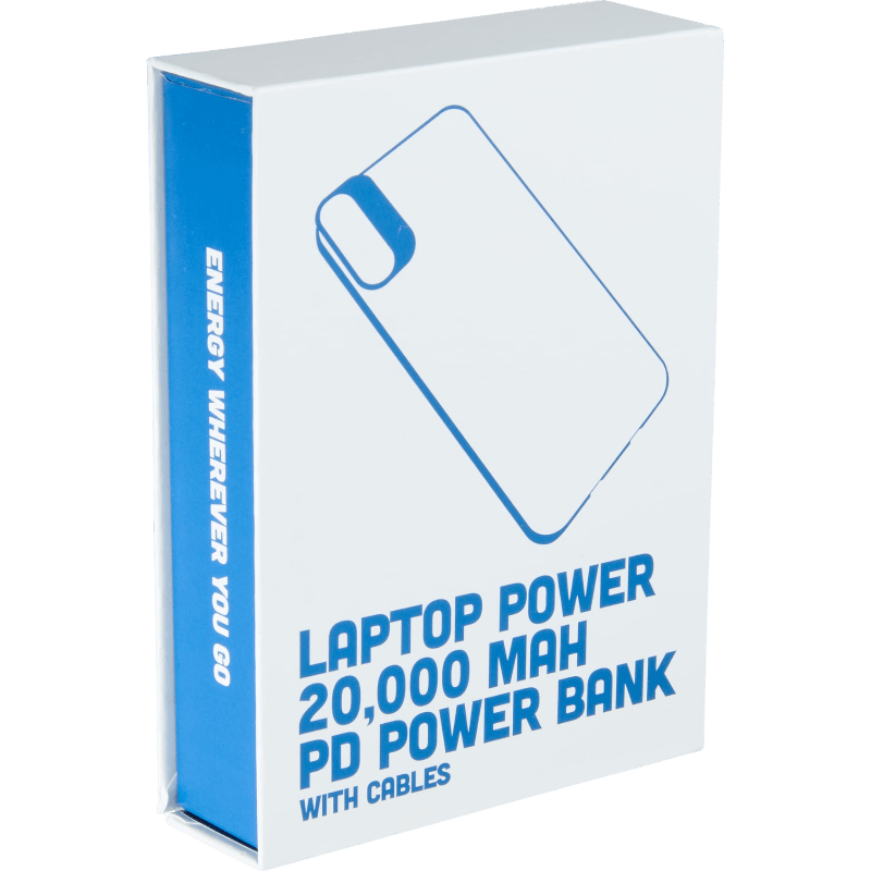 Laptop Power 20,000 mAh PD Power Bank with Integrated Cables - Wireless Power Banks - SwagWear