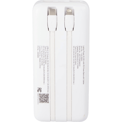 Laptop Power 20,000 mAh PD Power Bank with Integrated Cables - Wireless Power Banks - SwagWear