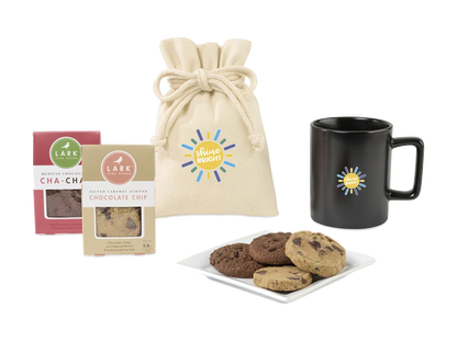 Lark Welcoming Cookie Treat Mug Stuffer - Black Matte - Food Gift Sets