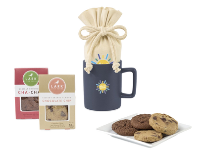 Lark Welcoming Cookie Treat Mug Stuffer - Matte Navy - Food Gift Sets