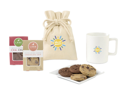 Lark Welcoming Cookie Treat Mug Stuffer - Matte White - Food Gift Sets