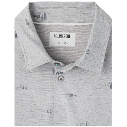 Linksoul Men's Drysdale Printed Polo - Button Down Shirts - SwagWear