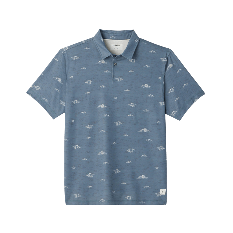 Linksoul Men's Drysdale Printed Polo - Button Down Shirts - SwagWear