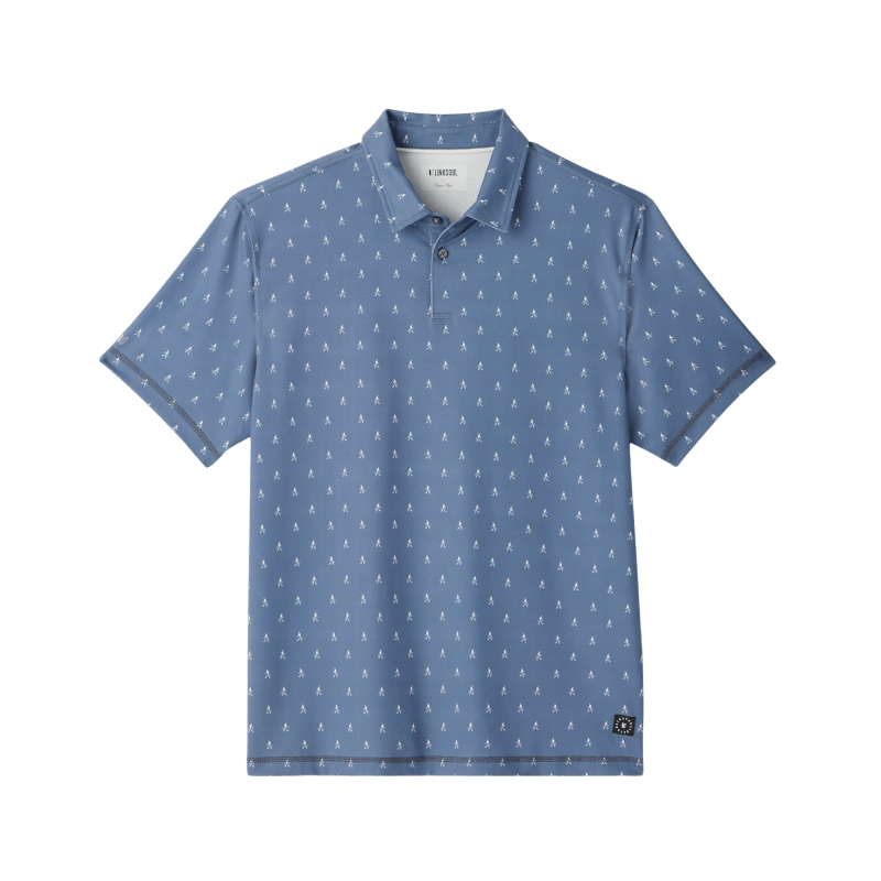 Linksoul Men's Drysdale Printed Polo - Button Down Shirts - SwagWear