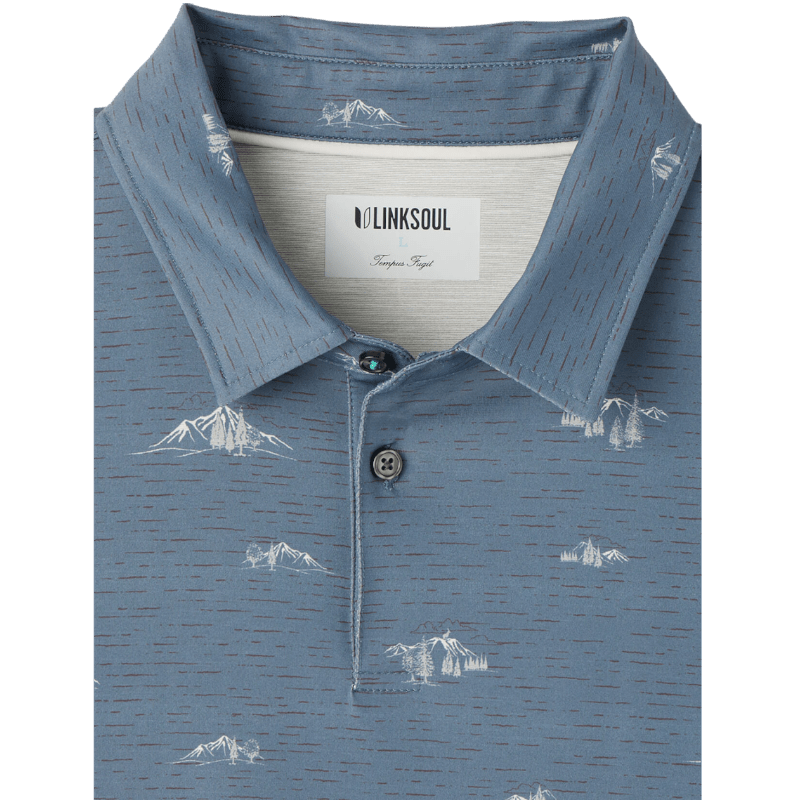 Linksoul Men's Drysdale Printed Polo - Button Down Shirts - SwagWear
