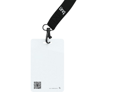 Linq Badge - White - QR Badge